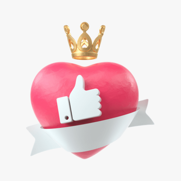 Lovely Gift Card with Golden Crown on Top